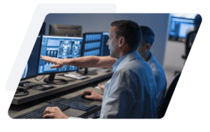 Two radiologists reading a case