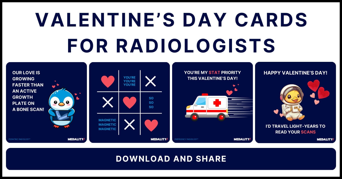 Cute Subspecialty Valentine’s Day Cards For Radiologists